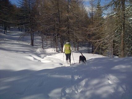 Weg oberhalb von Pierremenaud – Winter