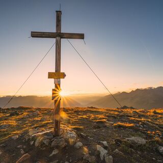 Gipfelkreuz Piz Chavalatsch