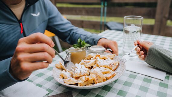 Kaiserschmarrn auf der Gaistalalm