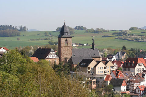 Blick auf Altstadt Naumburg von Westen