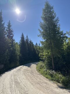 Foto von Heinz Sperl entlang der Tour