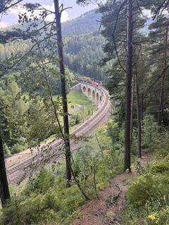 Foto de Johann Rameder a lo largo del recorrido
