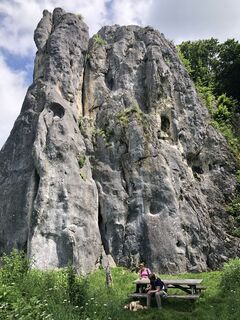 Fotografia z Johanna Arpagaus na trase