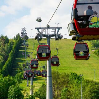 Ettelsberg-Seilbahn aus Richtung Talstation