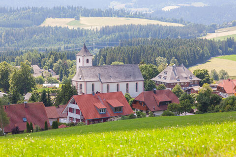 Blick vom Roßberghang aufs Dorf 3