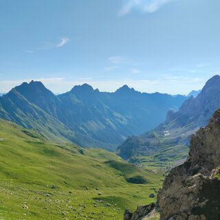 Panorama vom Sesis-Pass