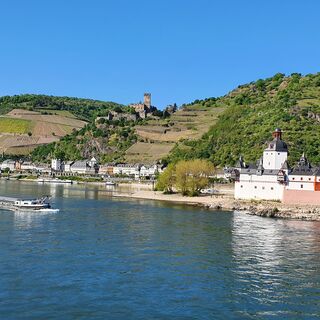 Burg Gutenfels und Burg Pfalzgrafenstein bei Kaub