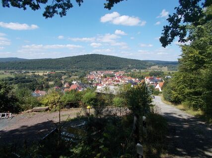Blick auf Dorndorf und den Mäuseberg