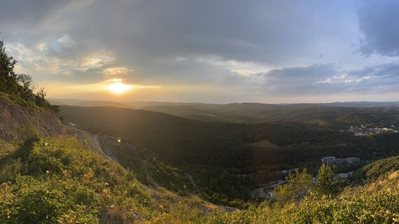 Foto von Gábor entlang der Tour