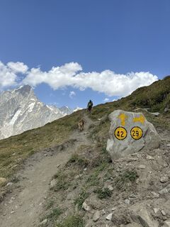 Photo de Stefano Mestroni le long du parcours