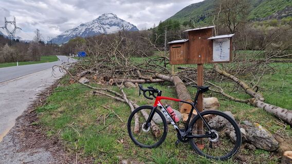 Fotografia z Fabrizi Mellano na trase