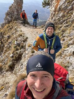 Foto de Andreas Grund a lo largo del recorrido