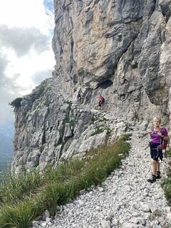 Foto von Viviana Wegher entlang der Tour