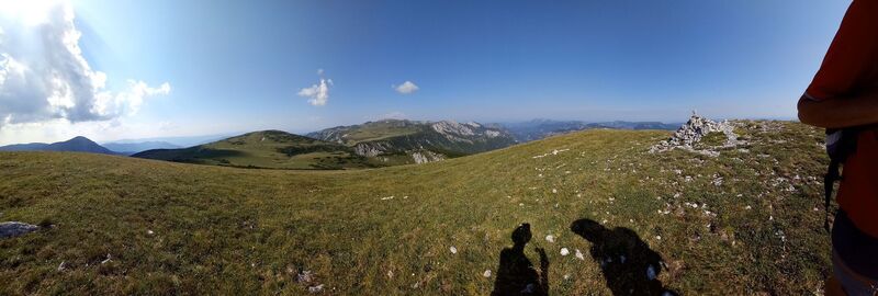 Photo de Astrid Baliko le long du parcours