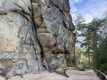 Foto von Susann entlang der Tour