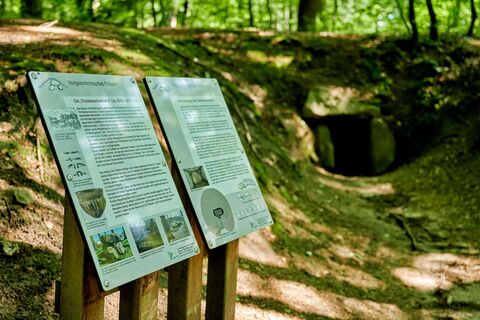 Informationstafeln auf dem Vorgeschichtspfad