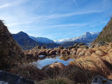 Zdjęcie z Andrea Hintringer wzdłuż trasy