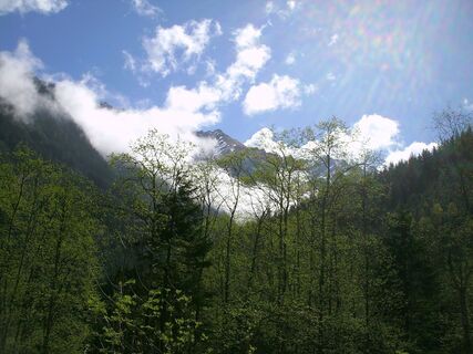 Blick vom Schmelzofen