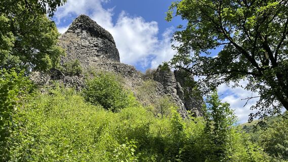 Foto von Siggi unterwegs entlang der Tour