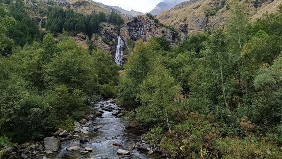 Foto de Maurizio Dell'acqua a lo largo del recorrido