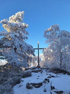 Photo de Bernadette Erla le long du parcours