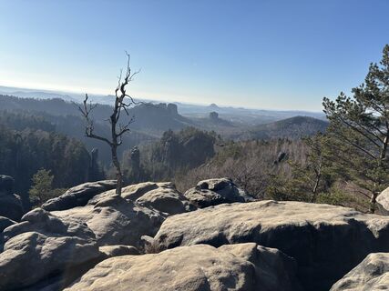 Foto von Sylvia Sellung entlang der Tour