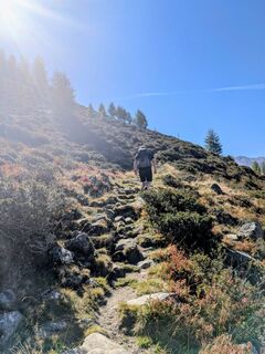 Foto von Sabrina Hackel entlang der Tour
