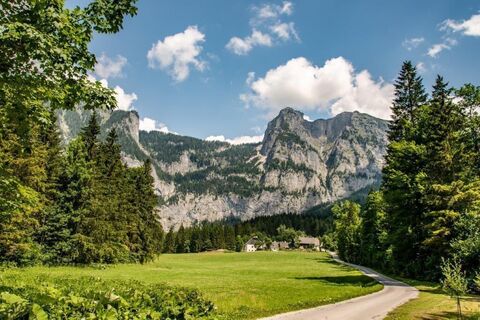 Blick in die Berge und dem Moserbründl