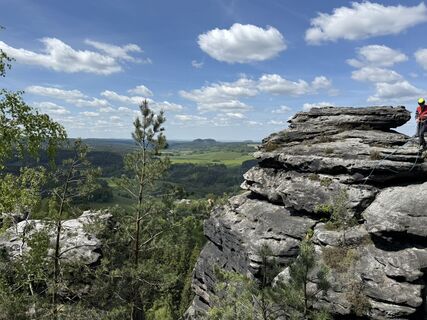 Foto de Norbert Herbig a lo largo del recorrido