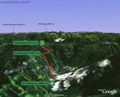 google 3d Wanderkarte