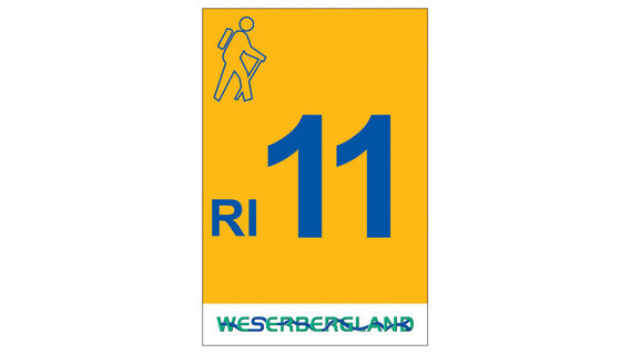 Markierung Wanderweg RI11 Rinteln