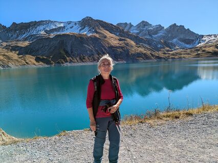Foto de Brigitte Hepberger a lo largo del recorrido