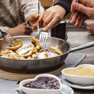 Als Belohnung wartet der Kaiserschmarren
