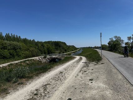 Foto de Andrea Opitz-Jandrisits a lo largo del recorrido