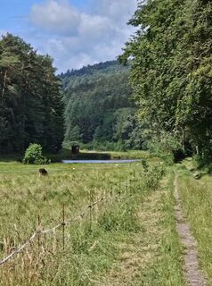 Foto de Angelika Gerung a lo largo del recorrido