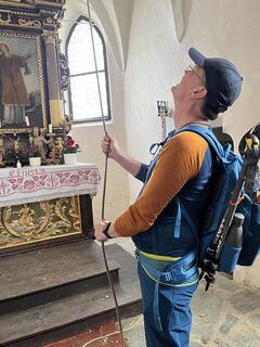 Foto von Bernhard Koller entlang der Tour