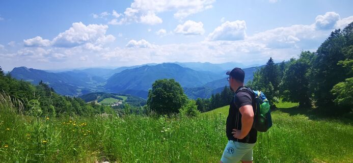 Foto von Klaus Lehner entlang der Tour