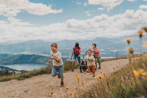 Wandern wie die Großen am Sonnwiesenrundweg auf der Millstätter Alm.