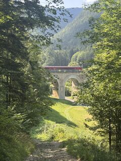 Foto de Johann Rameder a lo largo del recorrido