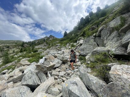 Photo de Thierry Ador le long du parcours