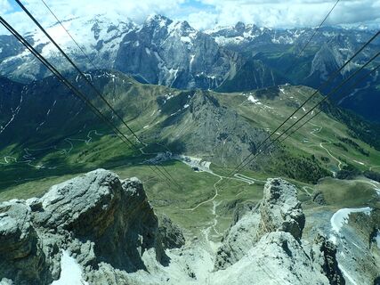 Mit der Seilbahn zur Bergstation