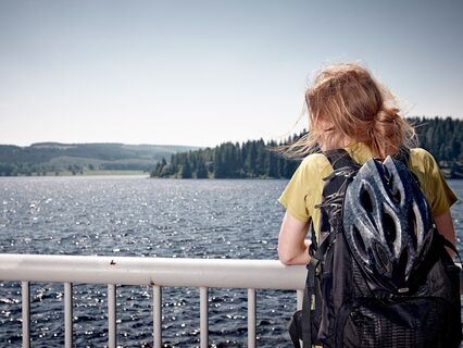 Talsperre Flaje Kammtour Radmagistrale Erzgebirge