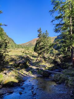 Bachüberquerung nach der Kaltherberghütte