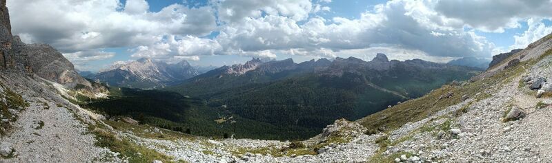 Photo de Claudio Bonin le long du parcours