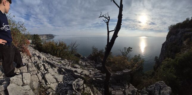 Foto von Angela Hauler entlang der Tour