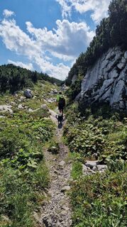 Photo de Siegried Zupancic le long du parcours