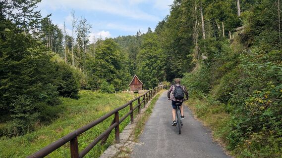 Kirnitzsch-Radweg an der Niederen Schleuse