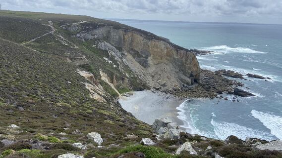 Photo de Annabella Herzog le long du parcours