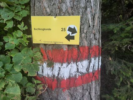 Wegweiser Buchkogelrunde_Stubenberg_Oststeiermark