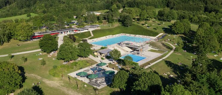 Gaildorf - Mineralfreibad - Luftaufnahme - Foto Stadt Gaildorf